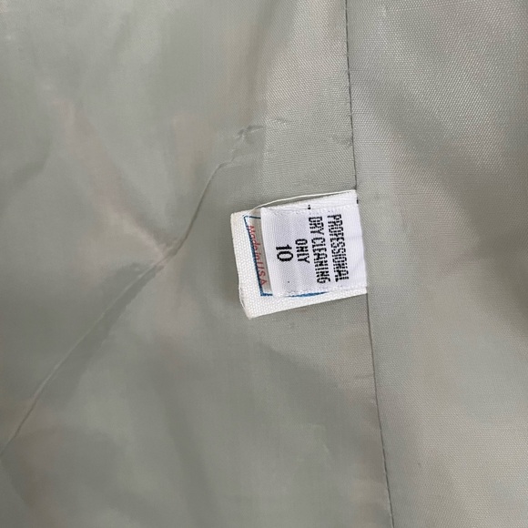 Vintage Green And Cream Women’s Blazer, 80s style suit, classy suit jacket - Picture 6 of 8